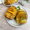 Cheesy Hasselback Potatoes - Diamond Crystal Salt